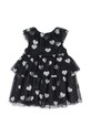 Fete Konges Sløjd rochie fete HALLOWEEN GLITTER DRESS KS102179 negru