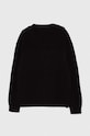 Παιδικό βαμβακερό πουλόβερ Calvin Klein Jeans IB0IB02156.9BYH μαύρο AW24