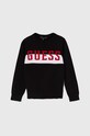 Dětský bavlněný svetr Guess středně silná černá L4YR03.Z2NN0.9BYH