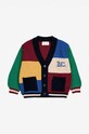 Дитячий кардиган з домішкою вовни Bobo Choses 224AC121 барвистий AW24