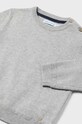 Mayoral sweter bawełniany niemowlęcy 309.3F.Baby.9BYH szary AW24