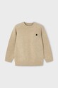 Mayoral sweter z domieszką wełny dziecięcy z domieszką wełny beżowy 311.5F.Mini.9BYH
