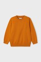 Детский хлопковый свитер Mayoral 323.5E.Mini.9BYH оранжевый AW24