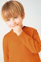Mayoral sweter bawełniany dziecięcy pomarańczowy 323.5E.Mini.9BYH