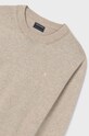 Mayoral sweter bawełniany dziecięcy 354.7C.Junior.9BYH beżowy AW24