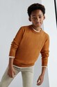 Mayoral sweter bawełniany dziecięcy pozostałe pomarańczowy 354.7C.Junior.9BYH