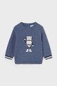Mayoral sweter z domieszką wełny niemowlęcy z domieszką wełny niebieski 2310.3A.Baby.9BYH