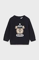 Mayoral sweter z domieszką wełny niemowlęcy z domieszką wełny granatowy 2310.3A.Baby.9BYH