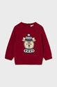 Дитячий светр з домішкою вовни Mayoral 2310.3A.Baby.9BYH бордо AW24