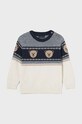 Mayoral sweter z domieszką wełny niemowlęcy z domieszką wełny granatowy 2311.3A.Baby.9BYH