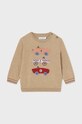 Mayoral sweter z domieszką wełny niemowlęcy 2313.3C.Baby.9BYH beżowy AW24