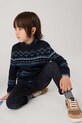 Mayoral pulover pentru copii din amestec de lana cu modele albastru 4344.5B.Mini.9BYH