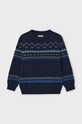 Mayoral pulover pentru copii din amestec de lana 4344.5B.Mini.9BYH albastru AW24
