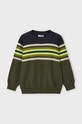 Mayoral sweter z domieszką wełny dziecięcy 4351.5F.Mini.9BYH zielony AW24