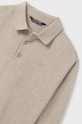 Mayoral sweter z domieszką wełny dziecięcy 7103.7C.Junior.9BYH beżowy AW24