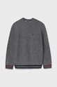 Mayoral sweter z domieszką wełny dziecięcy 7390.7A.Junior.9BYH szary AW24
