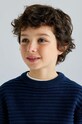 Дитячий бавовняний светр Mayoral темно-синій 7392.7C.Junior.9BYH