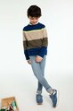 Детский свитер с примесью шерсти Mayoral 7393.7D.Junior.9BYH зелёный