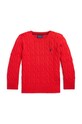 Detský bavlnený sveter Polo Ralph Lauren stredne hrubá červená 322702674043