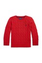 Παιδικό βαμβακερό πουλόβερ Polo Ralph Lauren 322702674043 κόκκινο AW24