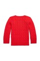 Detský bavlnený sveter Polo Ralph Lauren 322702674043 červená AW24