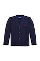 Polo Ralph Lauren cardigan din bumbac pentru copii uni bleumarin 322925717006