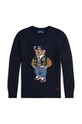 Polo Ralph Lauren pulover de bumbac pentru copii 323951154001 bleumarin AW24