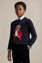 Παιδικό βαμβακερό πουλόβερ Polo Ralph Lauren άλλο σκούρο μπλε 323951416001