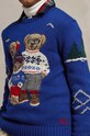 Дитячий светр з домішкою вовни Polo Ralph Lauren блакитний 323951422001
