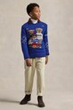 Дитячий светр з домішкою вовни Polo Ralph Lauren 323951422001 блакитний