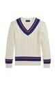 Дитячий бавовняний светр Polo Ralph Lauren 323951447001 бежевий AW24