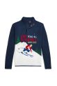 Polo Ralph Lauren sweter dziecięcy drobny wzór granatowy 323953037001