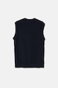 Παιδικό γιλέκο από μείγμα μαλλιού United Colors of Benetton 1032C400H.G.Seasonal σκούρο μπλε AW24