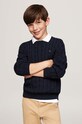 Tommy Hilfiger sweter bawełniany dziecięcy pozostałe granatowy KB0KB09418.9BYH.128.176
