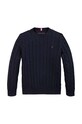 Tommy Hilfiger sweter bawełniany dziecięcy KB0KB09418.9BYH.128.176 granatowy AW24
