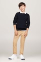Chłopiec Tommy Hilfiger sweter bawełniany dziecięcy KB0KB09418.9BYH.128.176 granatowy