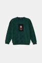 Tommy Hilfiger sweter dziecięcy aplikacja zielony KB0KB09186.9BYH.128.176