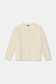 Детский шерстяной свитер United Colors of Benetton шерсть бежевый 1344C107G.G.Seasonal