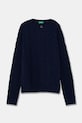 United Colors of Benetton pulover de lână pentru copii uni bleumarin 1344C107G.G.Seasonal