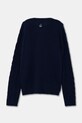 Детский шерстяной свитер United Colors of Benetton 1344C107G.G.Seasonal тёмно-синий AW24