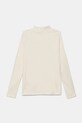 Хлопковый детский лонгслив United Colors of Benetton 3AOUC202V.G.Seasonal бежевый AW24