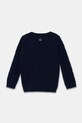 Детски вълнен пуловер United Colors of Benetton 1344G100R.P.Seasonal тъмносин AW24