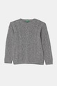 United Colors of Benetton maglione in cotone bambini lana grigio 1344G100R.P.Seasonal