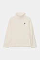 Dětské bavlněné tričko s dlouhým rukávem United Colors of Benetton kulatý béžová 3AOUG105E.P.Seasonal