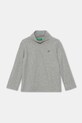 United Colors of Benetton longsleeve din bumbac pentru copii uni gri 3AOUG105E.P.Seasonal