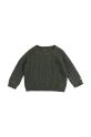 Dětský svetr s příměsí vlny Donsje Garie Sweater 4083800.98.128 zelená AW24