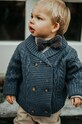 Donsje cardigan de lână pentru copii Jesper Cardigan uni bleumarin 4084100.98.128