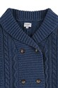 Дитячий вовняний кардиган Donsje Jesper Cardigan 4084100.98.128 темно-синій