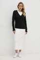 Pulover s dodatkom svile Calvin Klein K20K207569 crna AW24