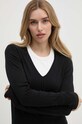 Pulover s dodatkom svile Calvin Klein crna K20K207569